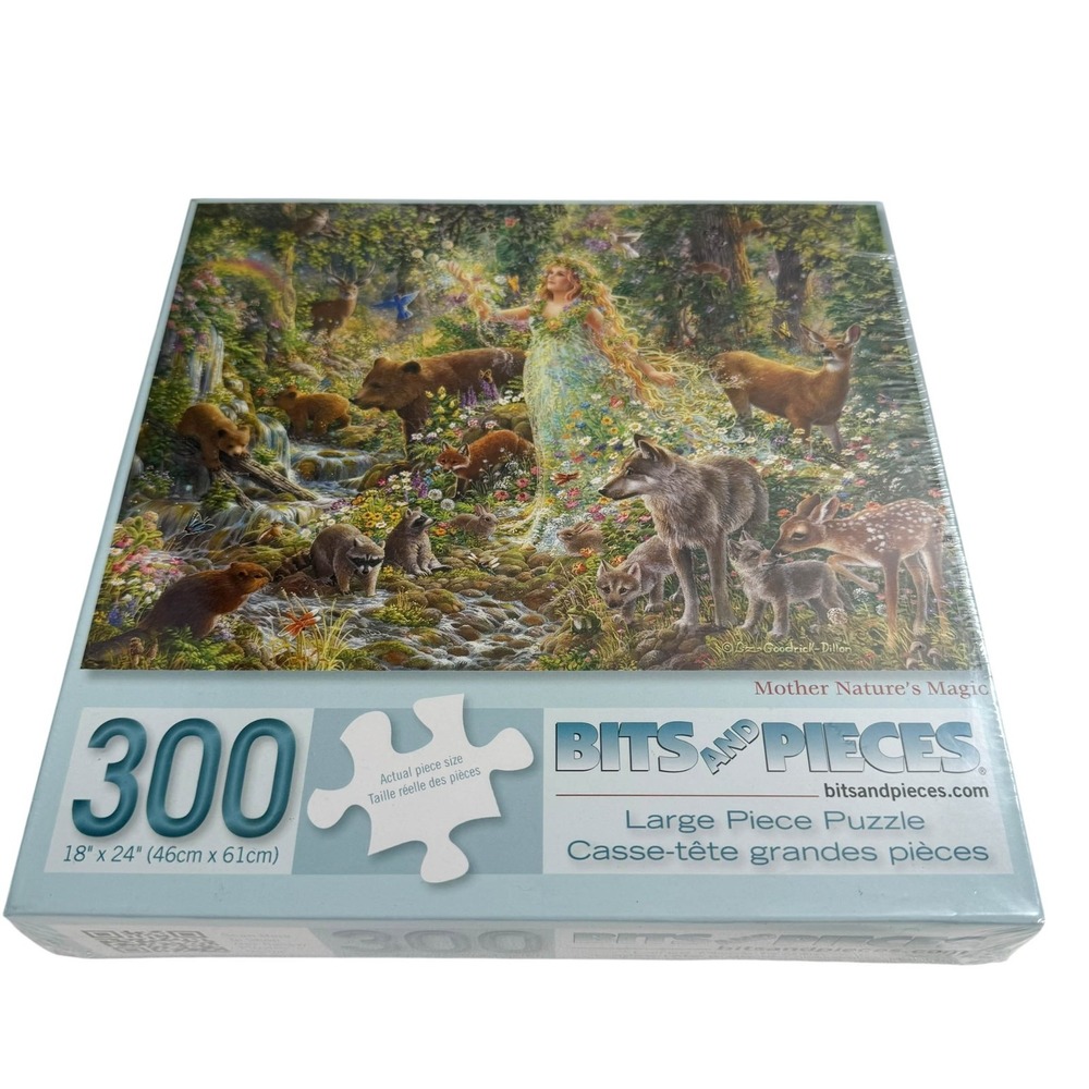 Bits And Pieces Mother Nature's Magic Large Format 300 Pieces Puzzle NEW